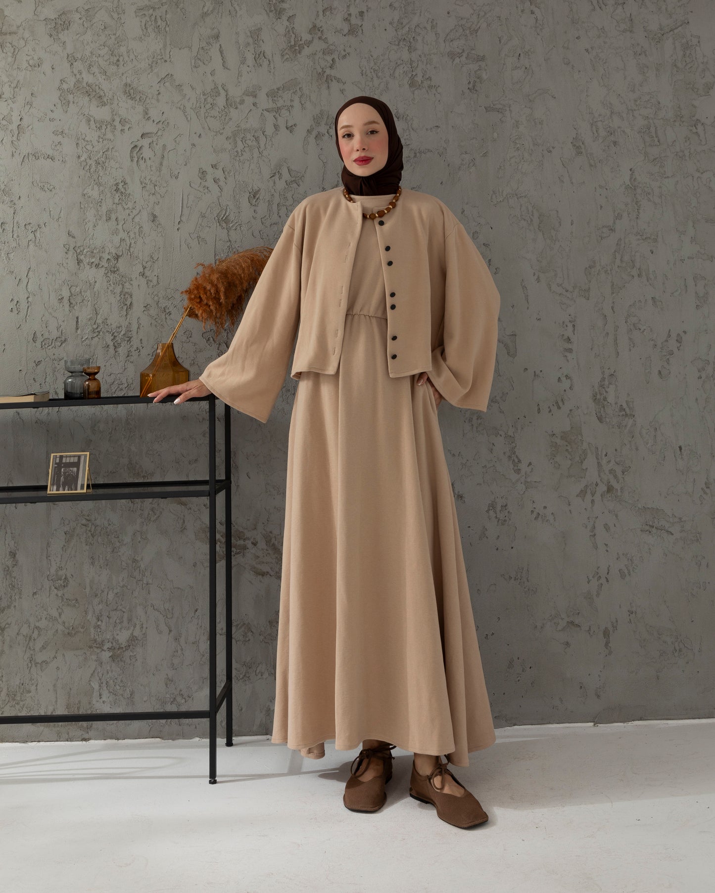 Robe évasée avec veste
