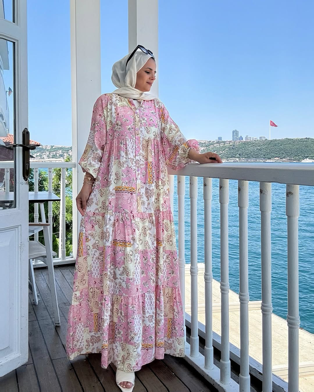Summer dress (floral patchwork)