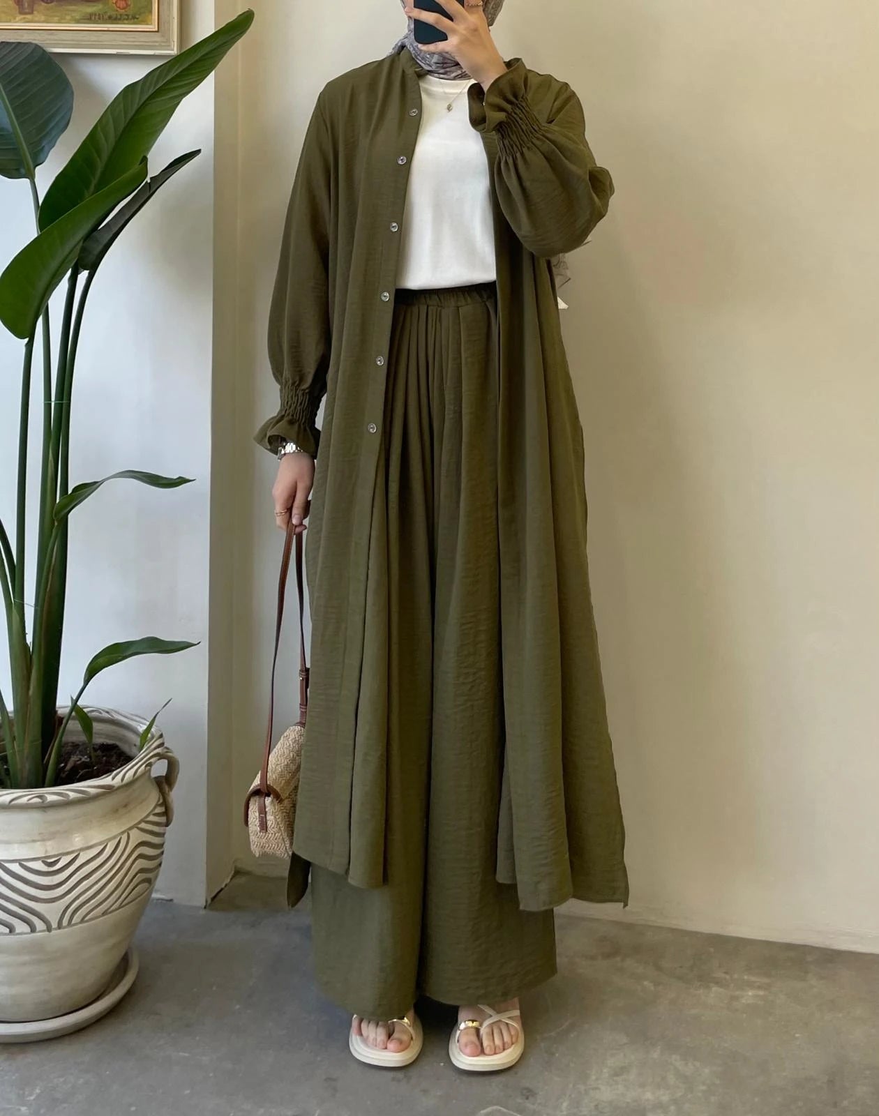 Ensemble pantalon large