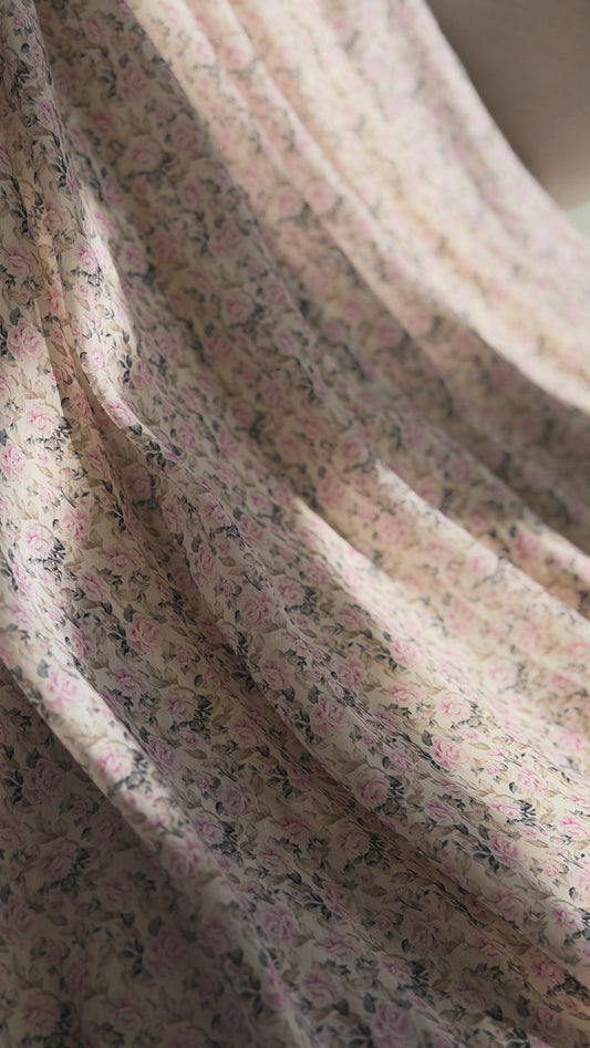 Pink floral skirt 2