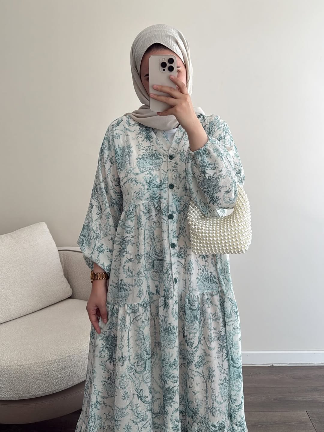 Summer dress (toil de jouy)