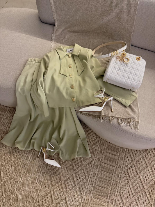 Henza classy skirt set