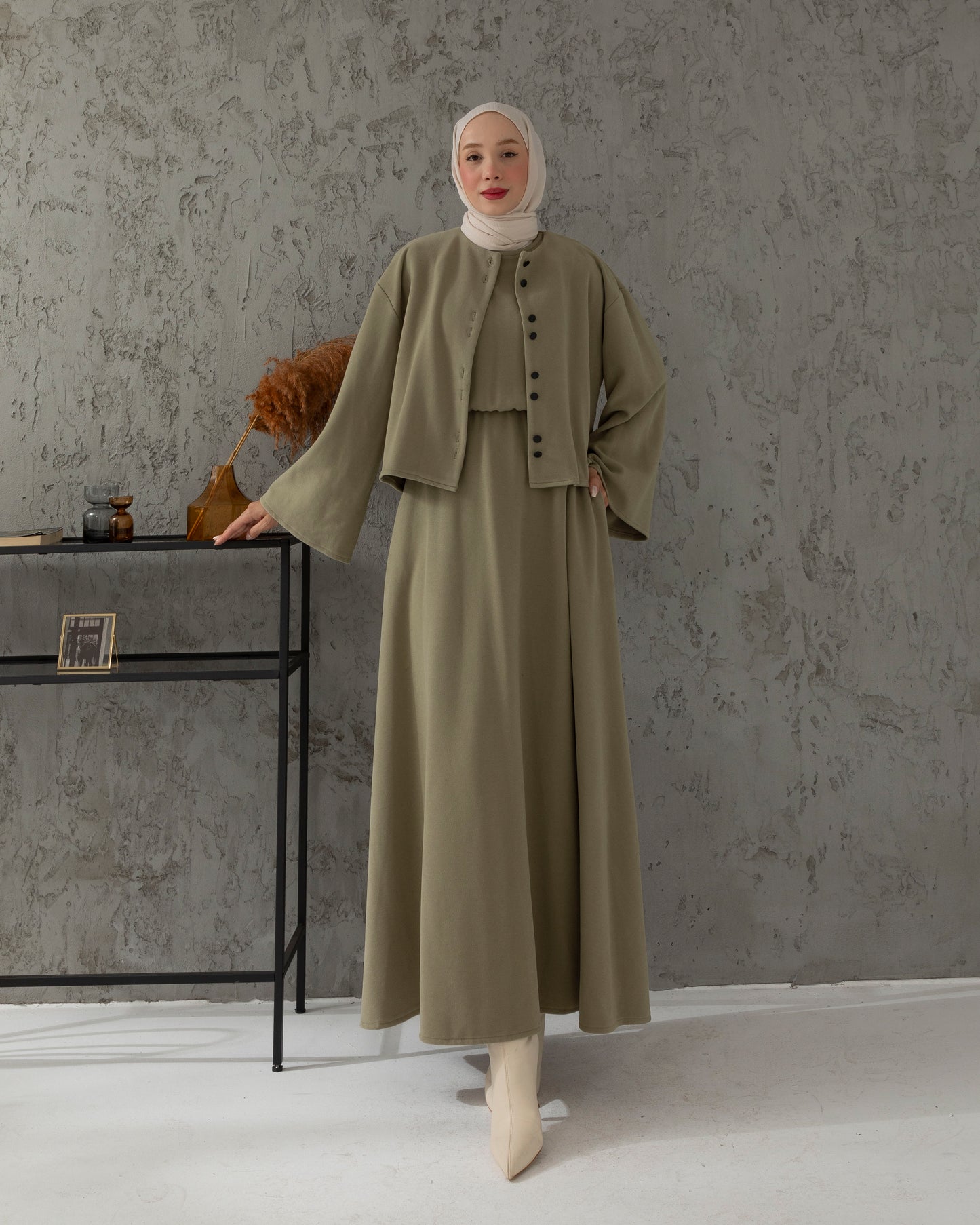 Robe évasée avec veste