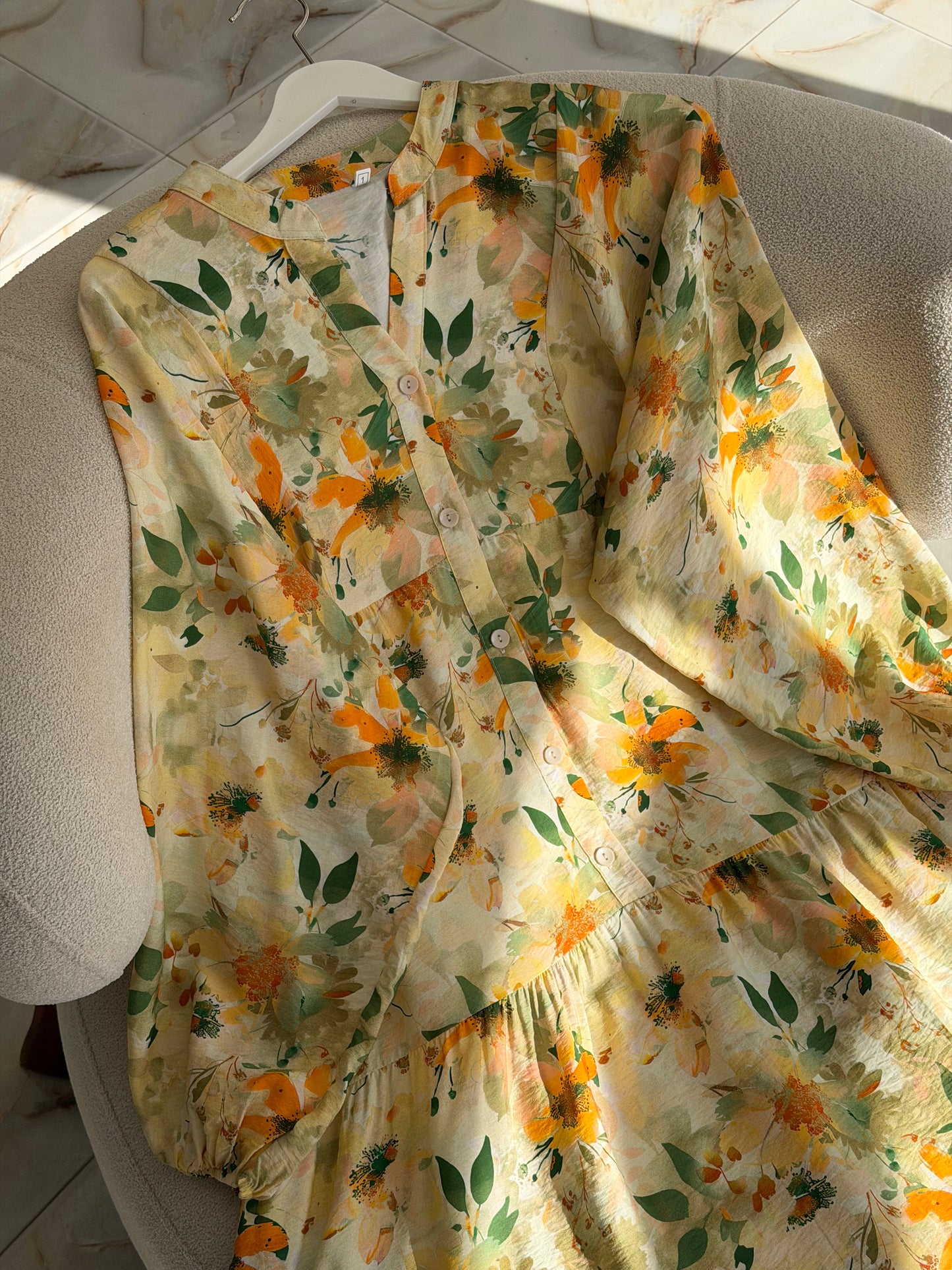 Summer dress (orange and purple)