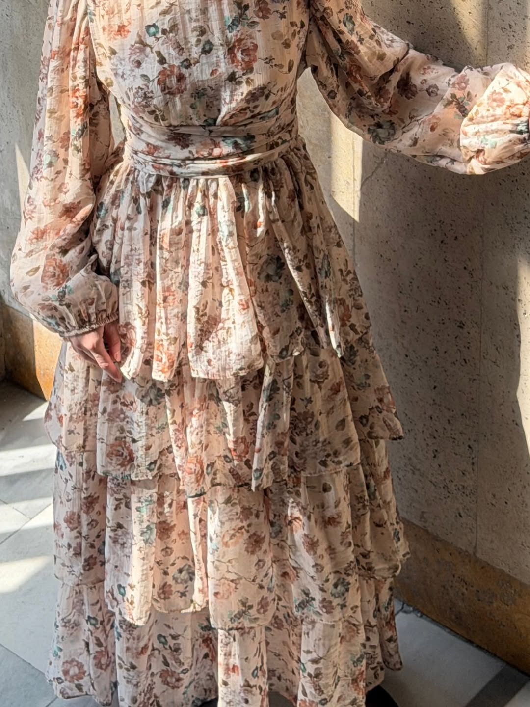 Vintage inspired tiered dress