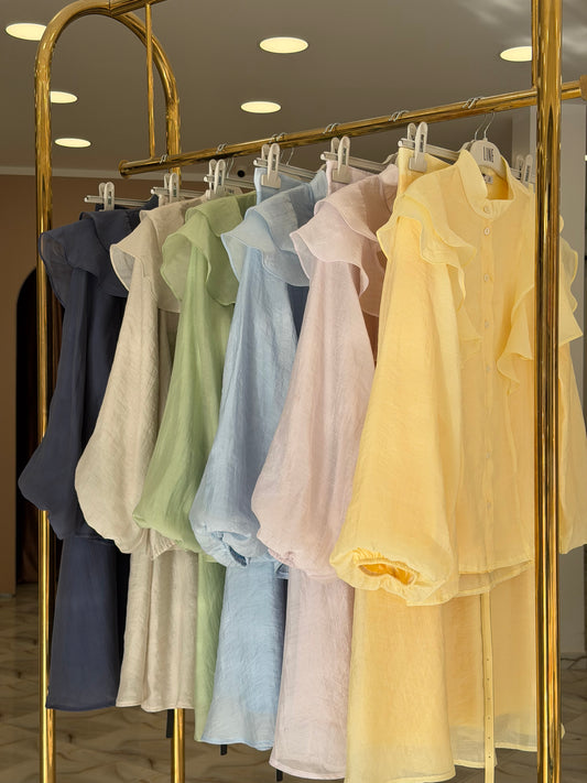 Soft romantic summer skirt set.