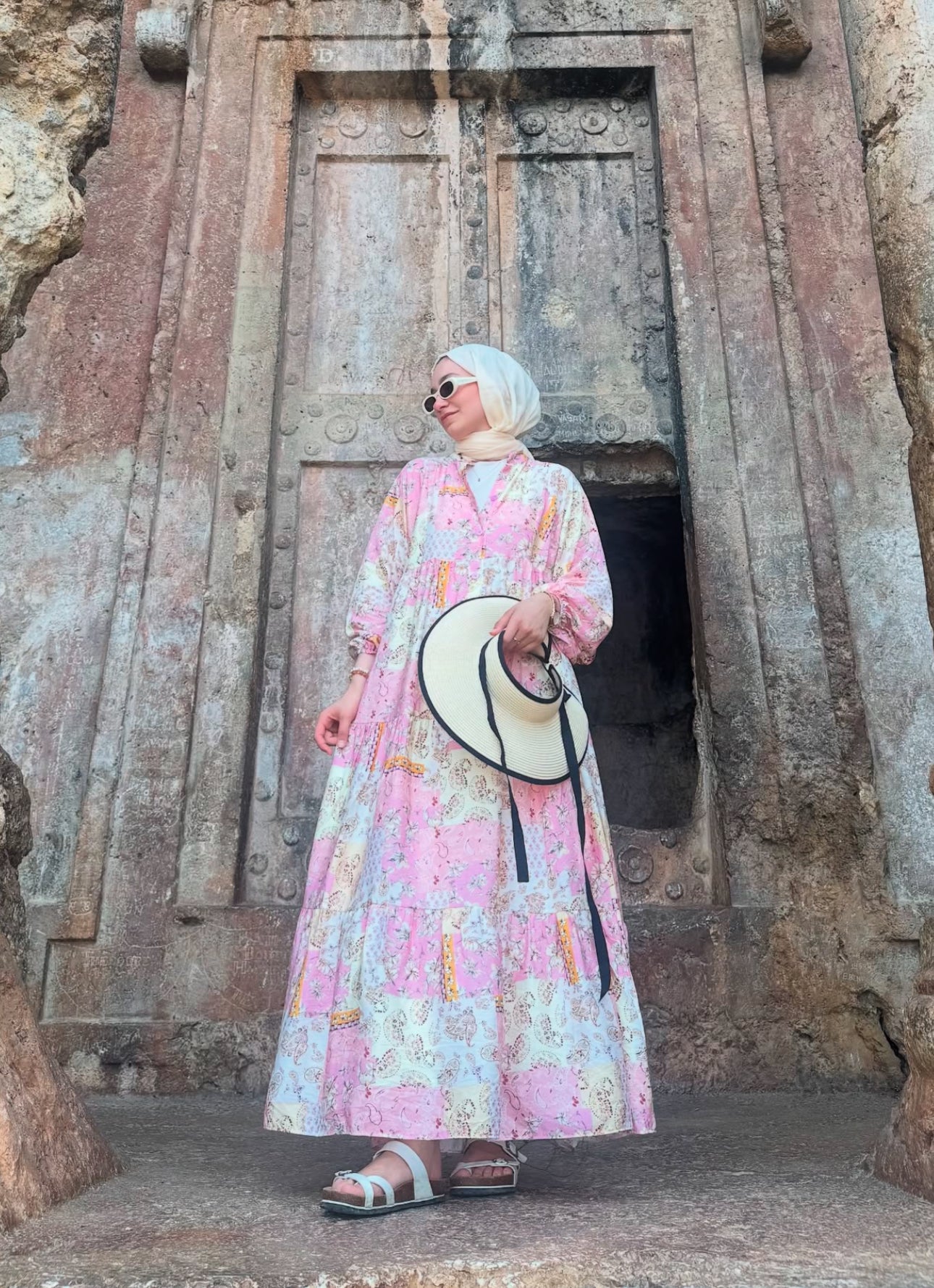 Summer dress (floral patchwork)