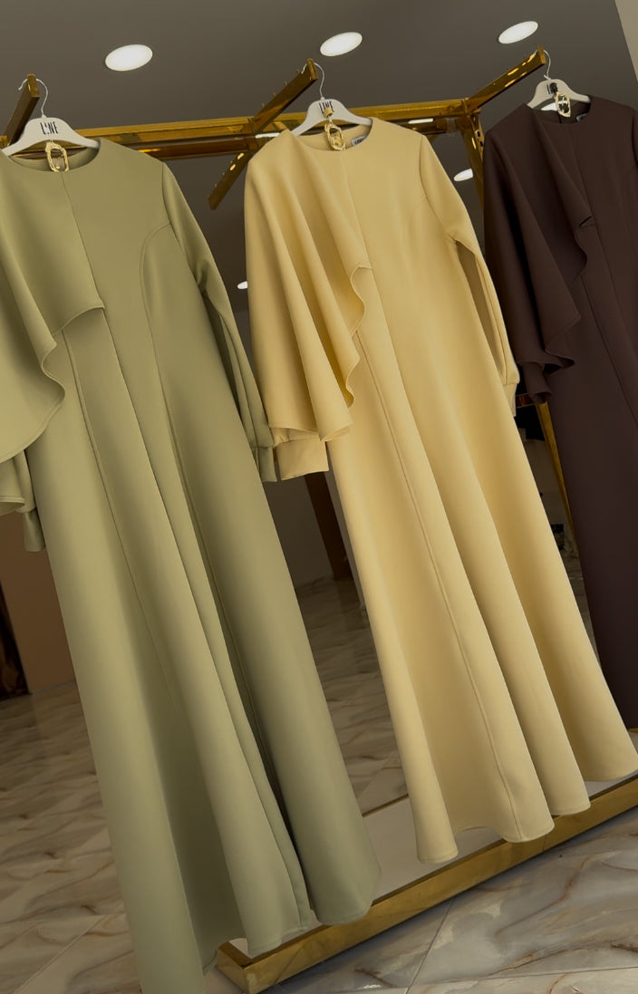 Shoulder Shawl Scuba Dress