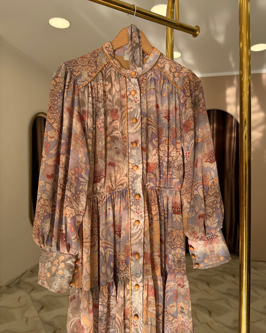 Vintage botanical pattern buttoned dreds