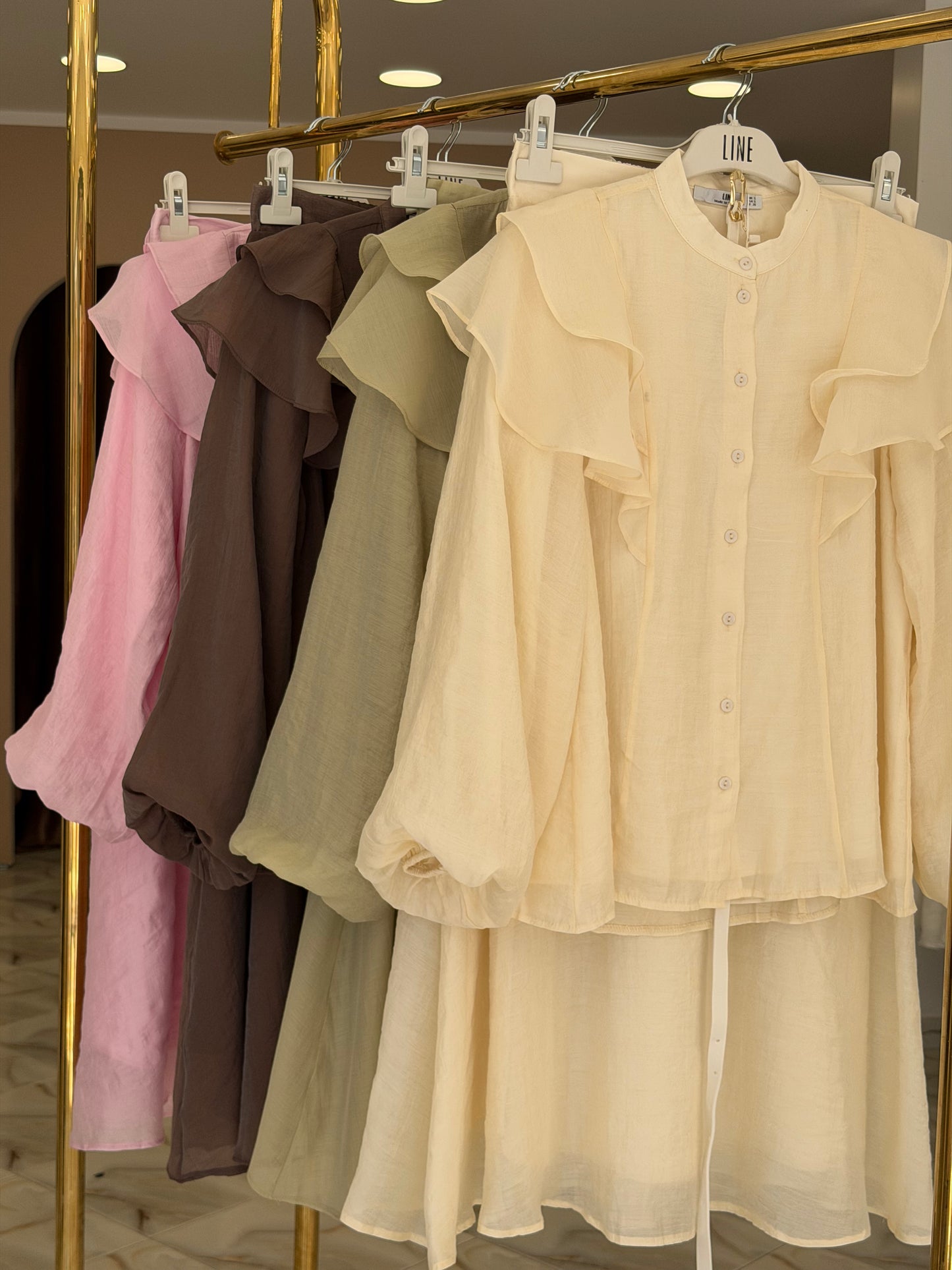 Soft romantic summer skirt set