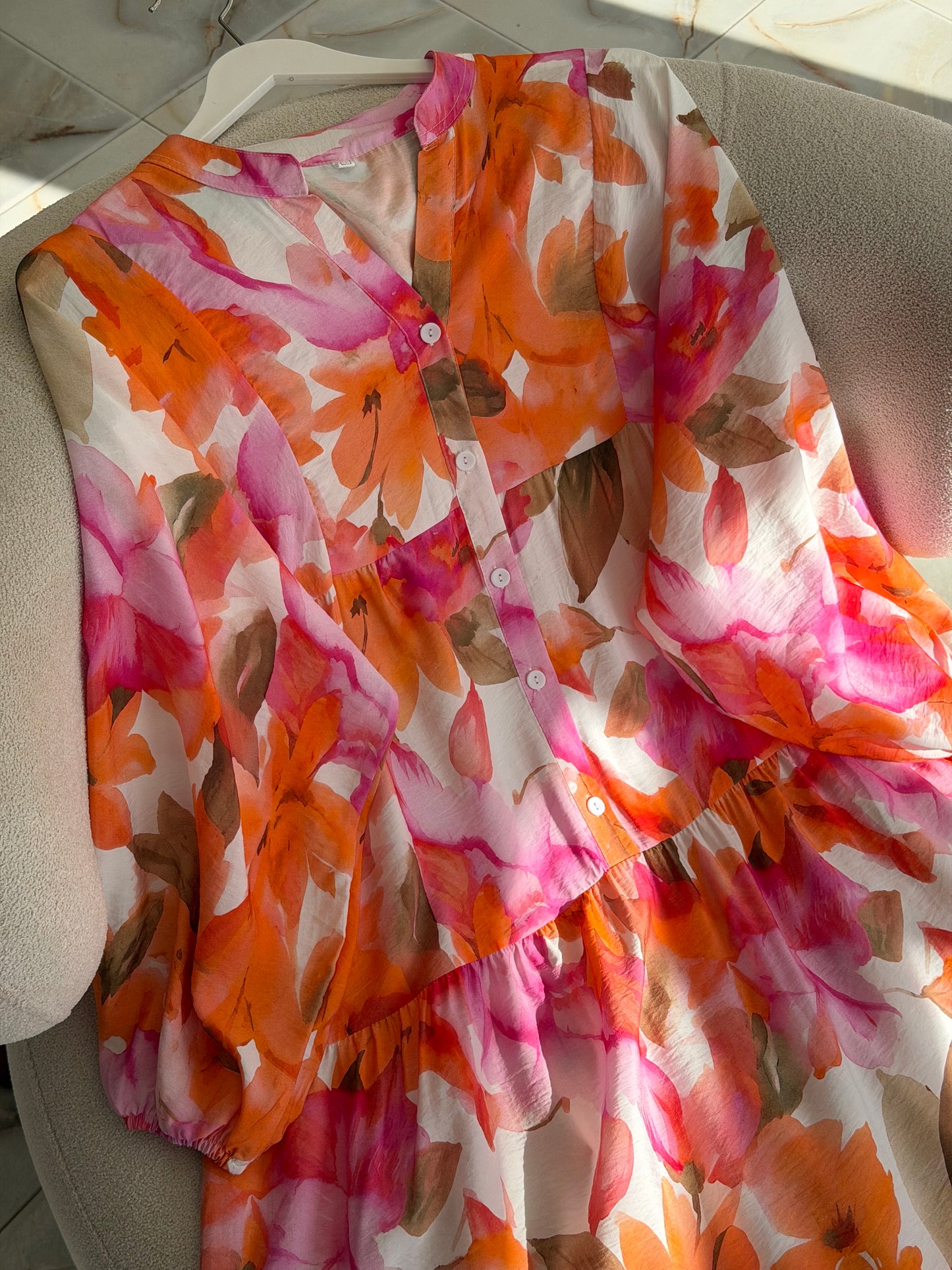 Summer dress (orange shades)