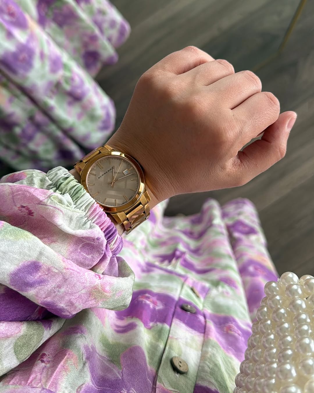Summer dress (purple flowers)