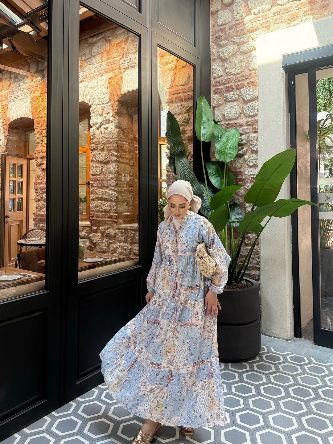 Summer dress (floral patchwork)