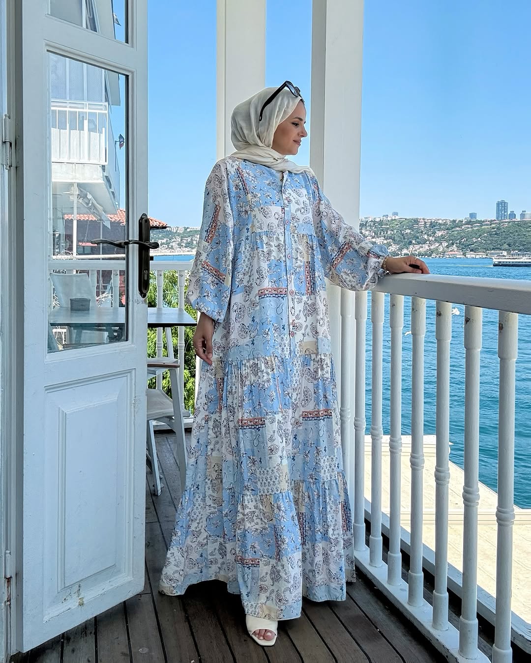 Summer dress (floral patchwork)