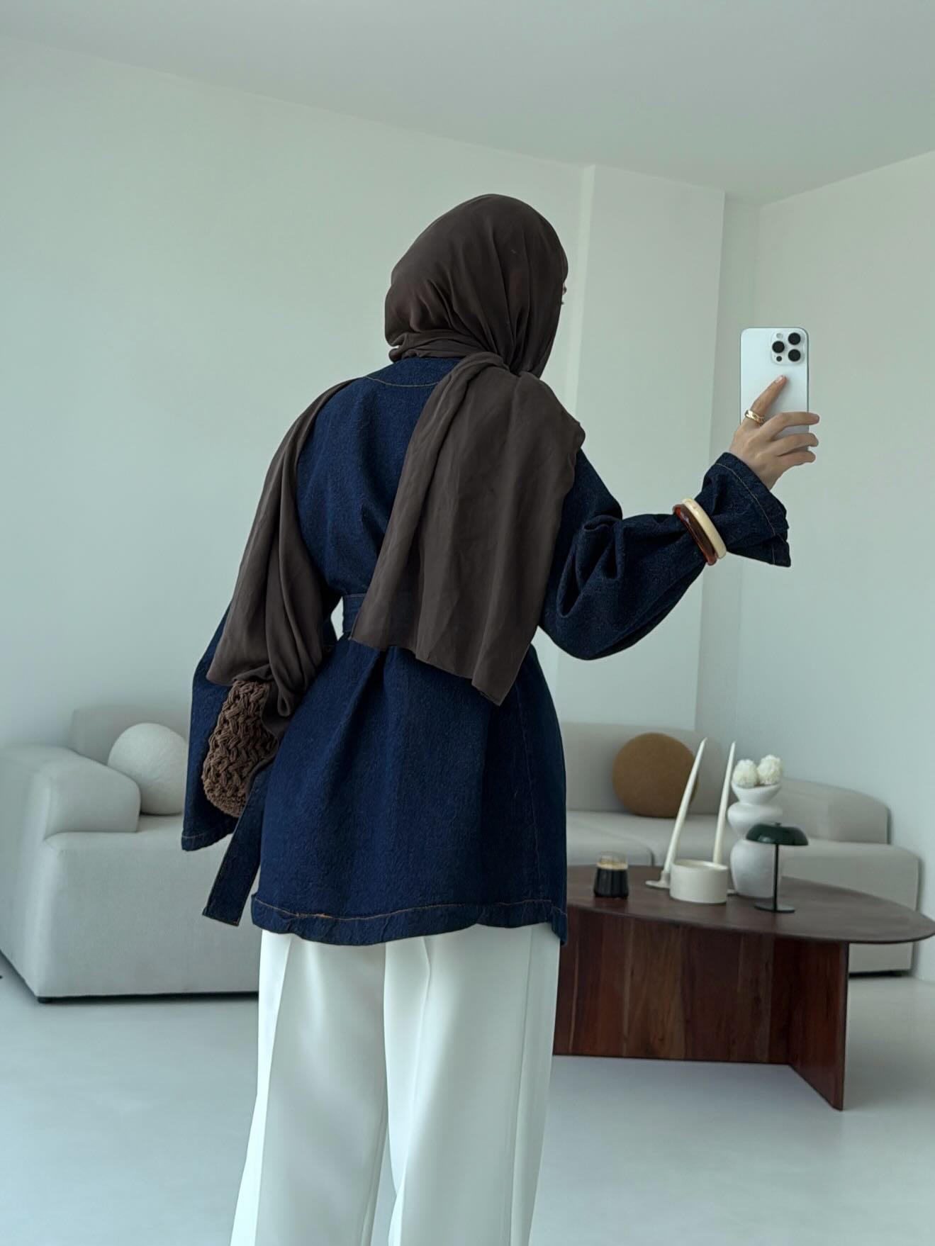 Trending oversized denim jacket