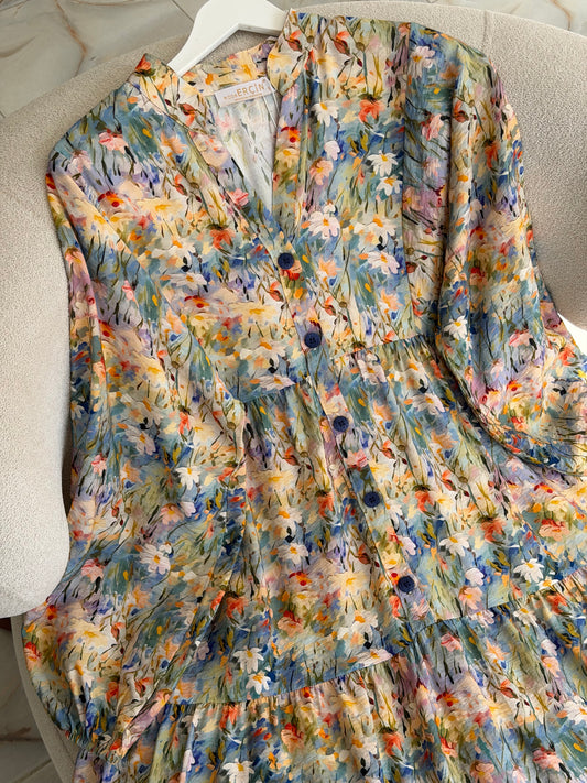 Summer dress (painted flowers)
