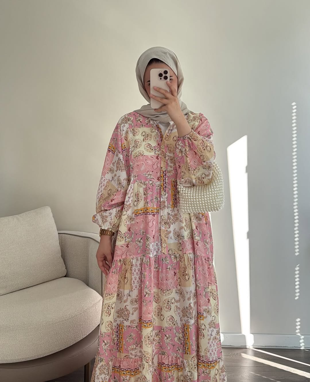 Summer dress (floral patchwork)