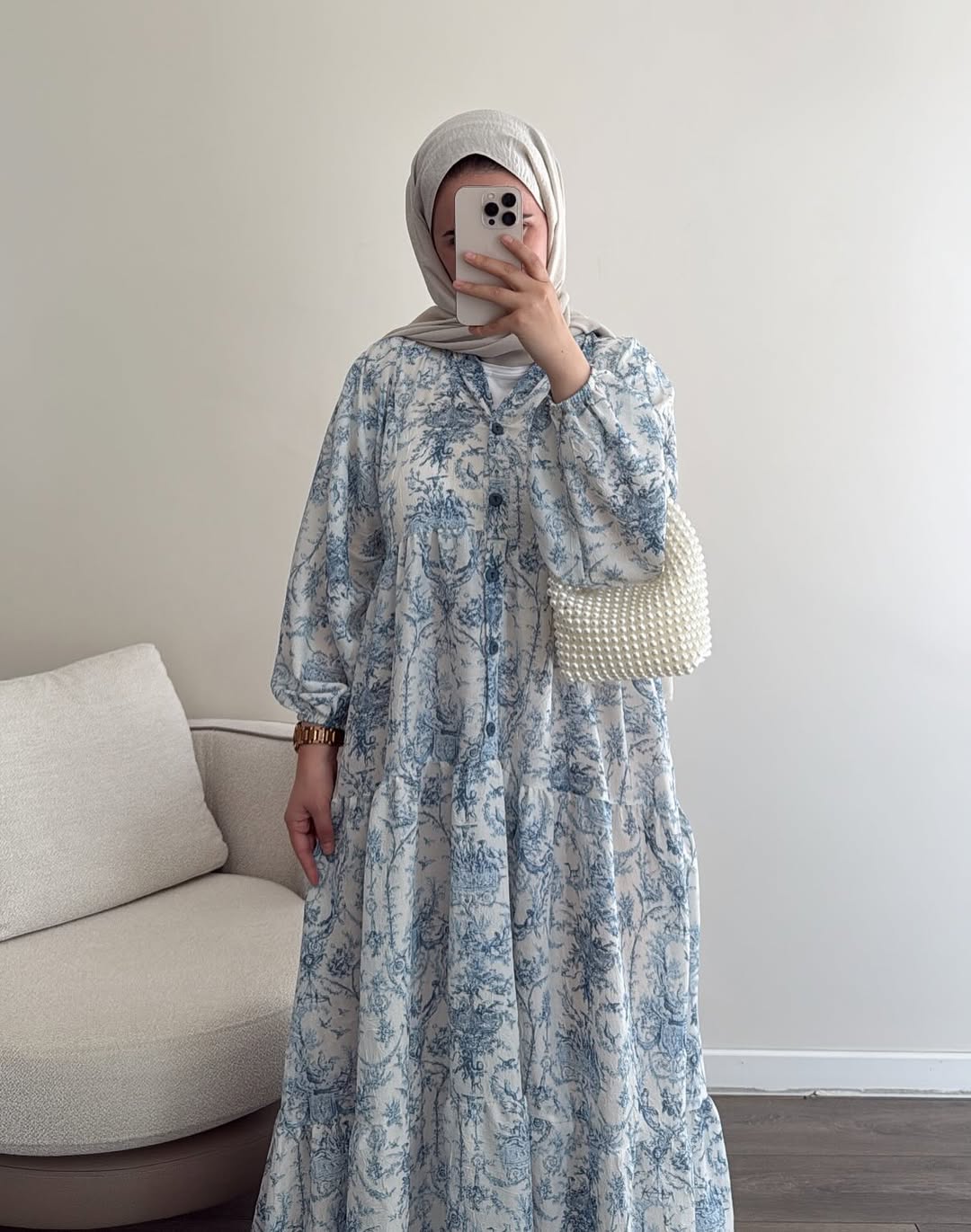 Summer dress (toil de jouy)