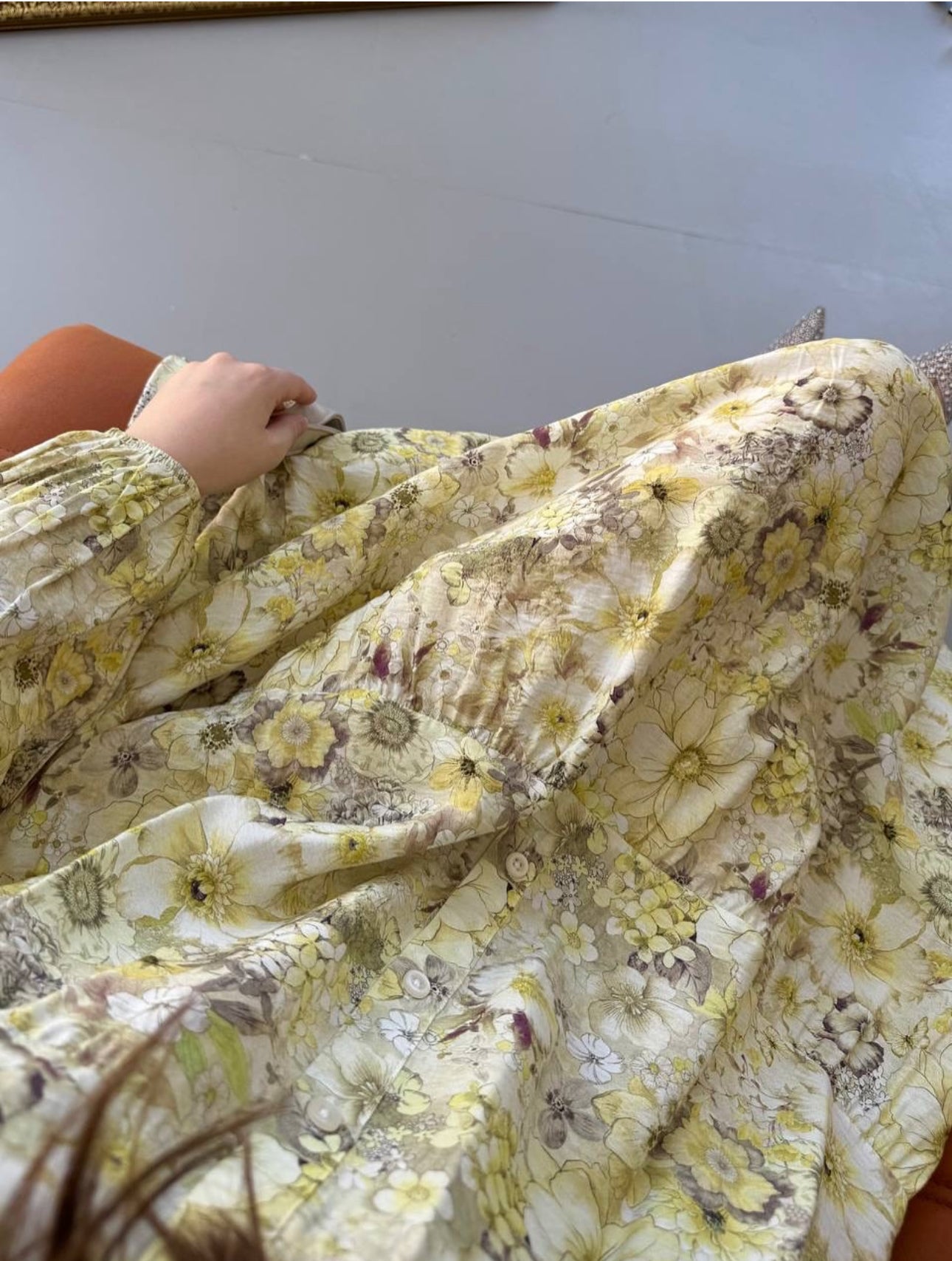 Summer dress (yellow floral)