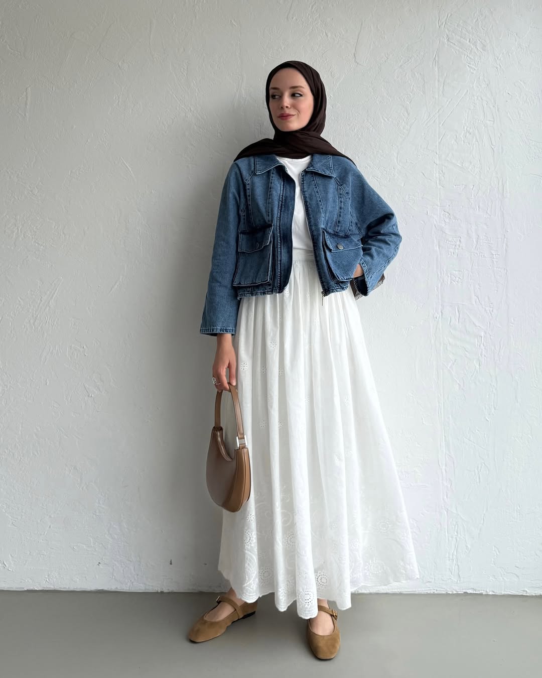 Oversized denim jacket