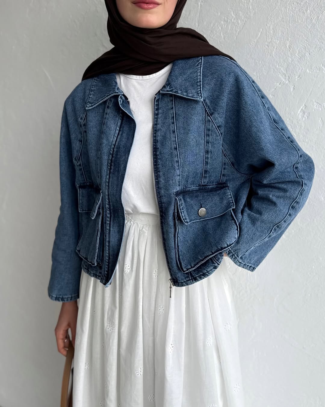 Oversized denim jacket