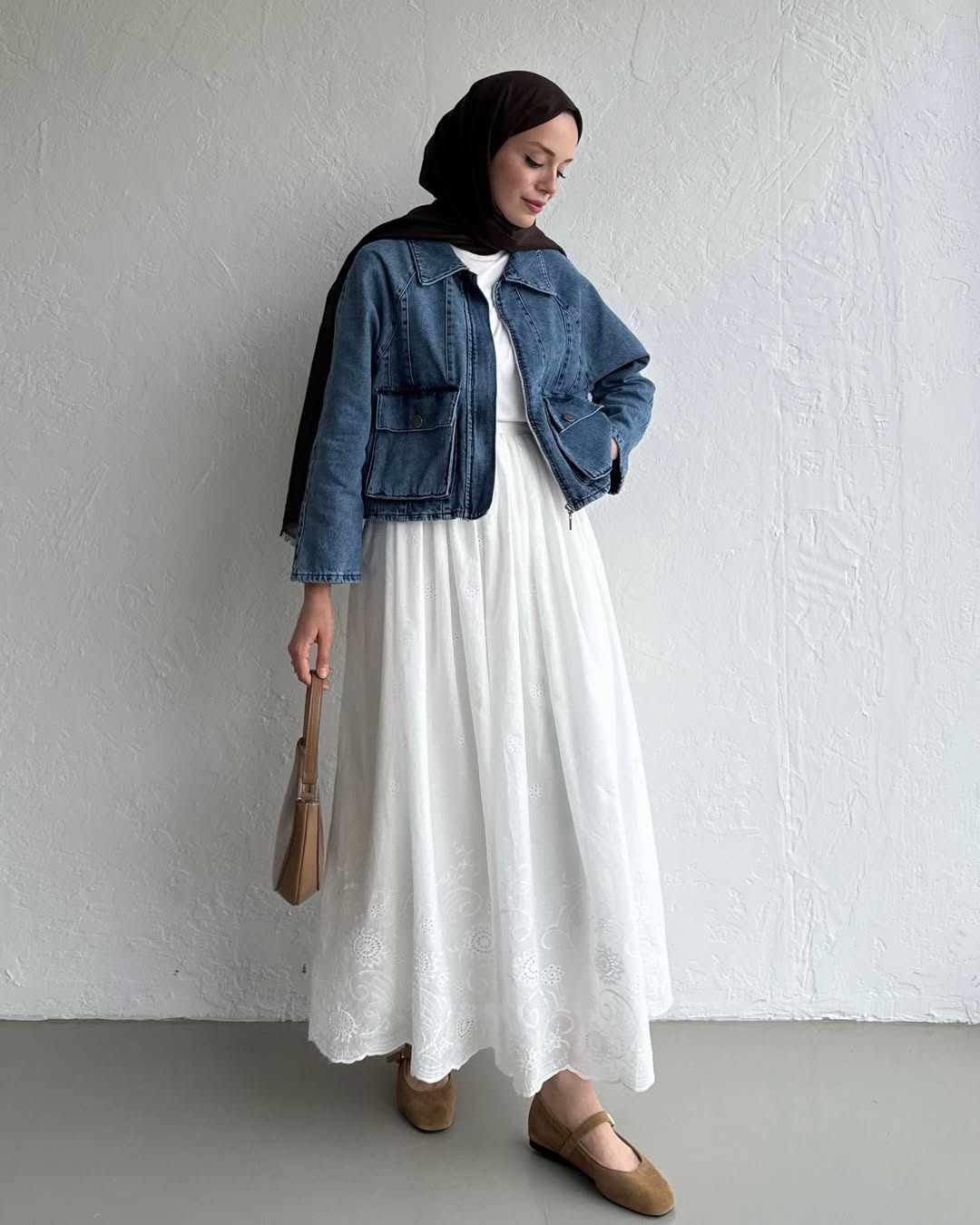 Oversized denim jacket
