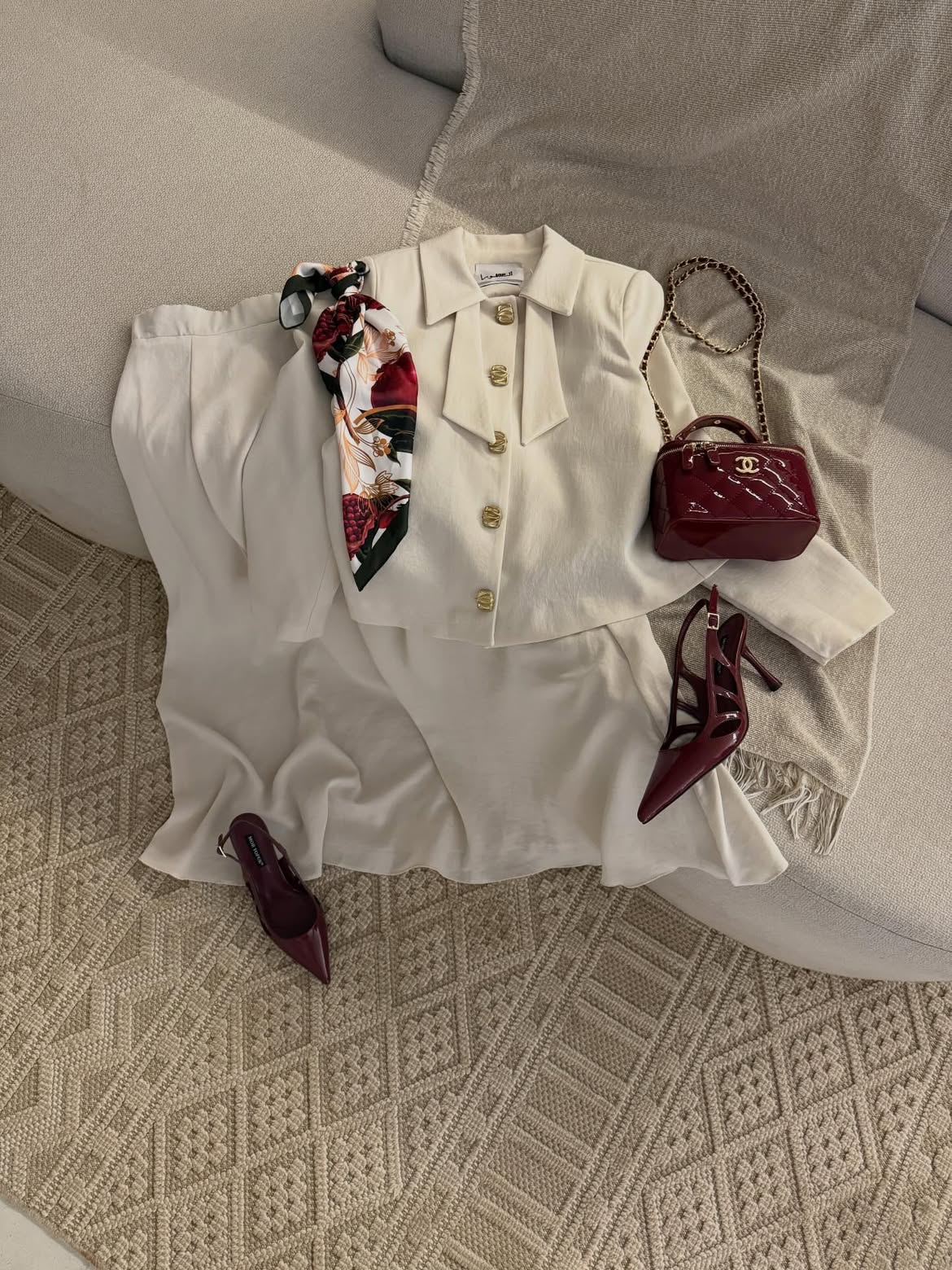 Henza classy skirt set