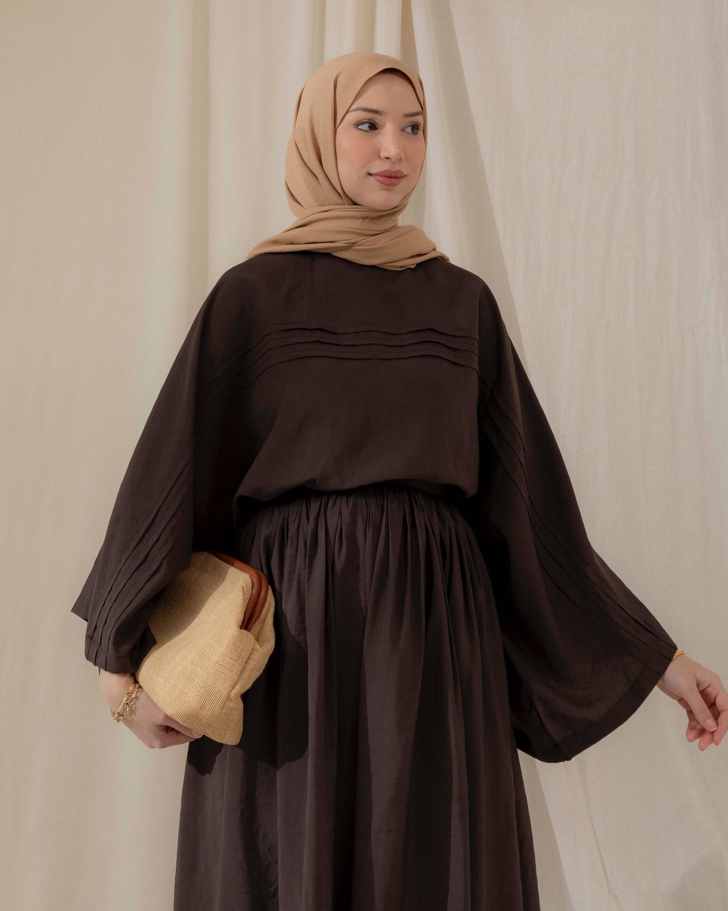 Meri oversized skirt set