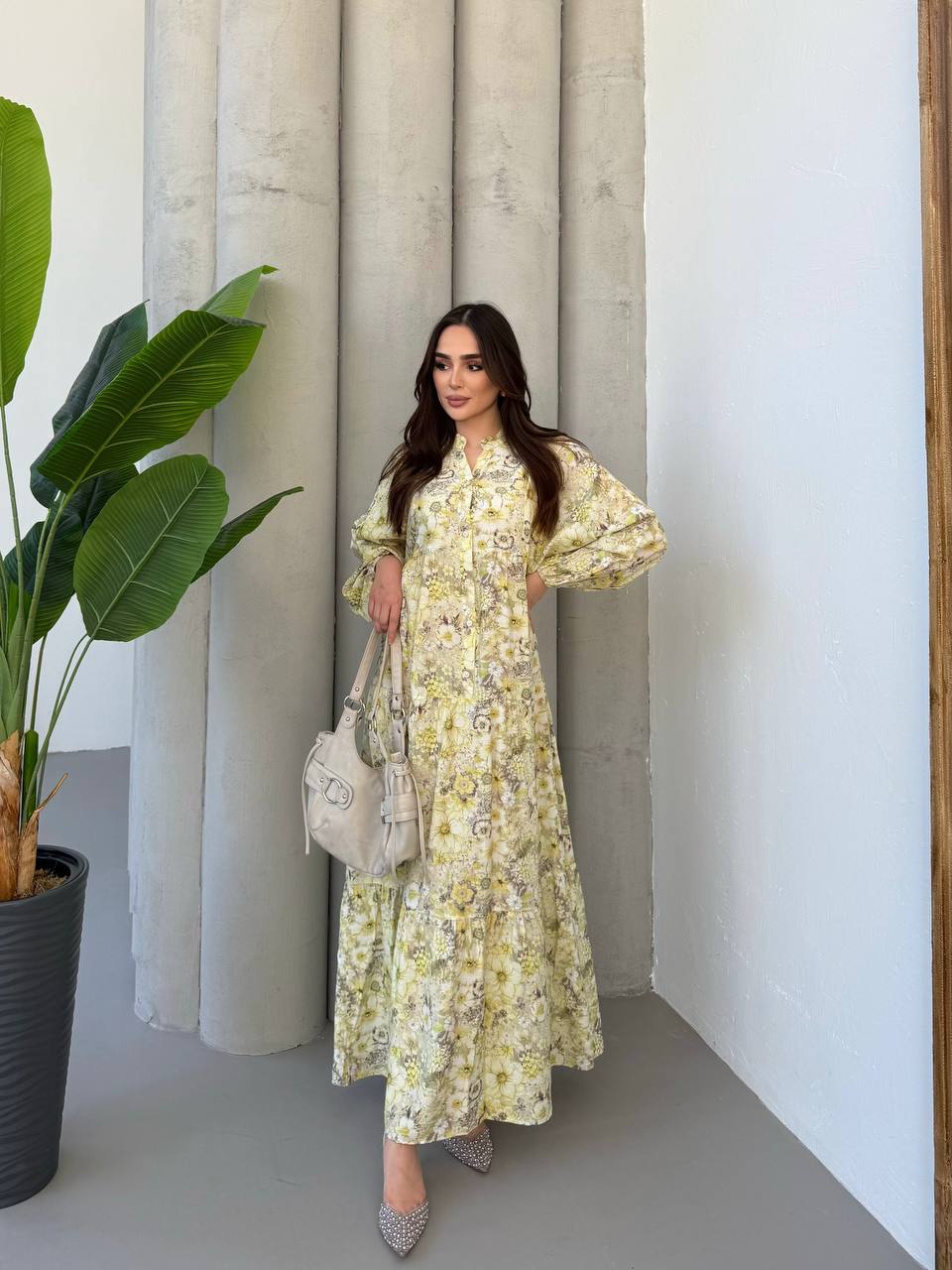 Summer dress (yellow floral)