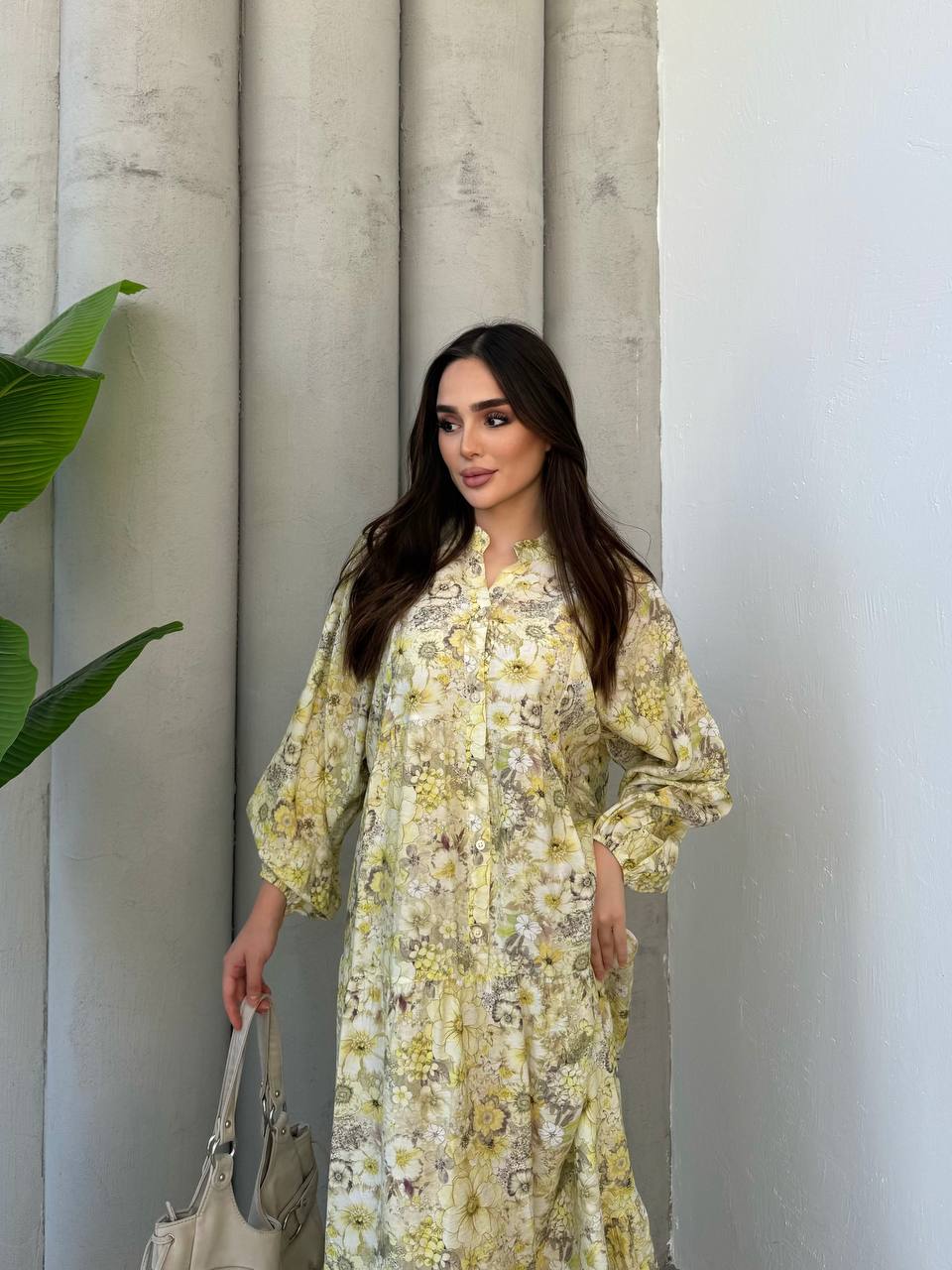 Summer dress (yellow floral)