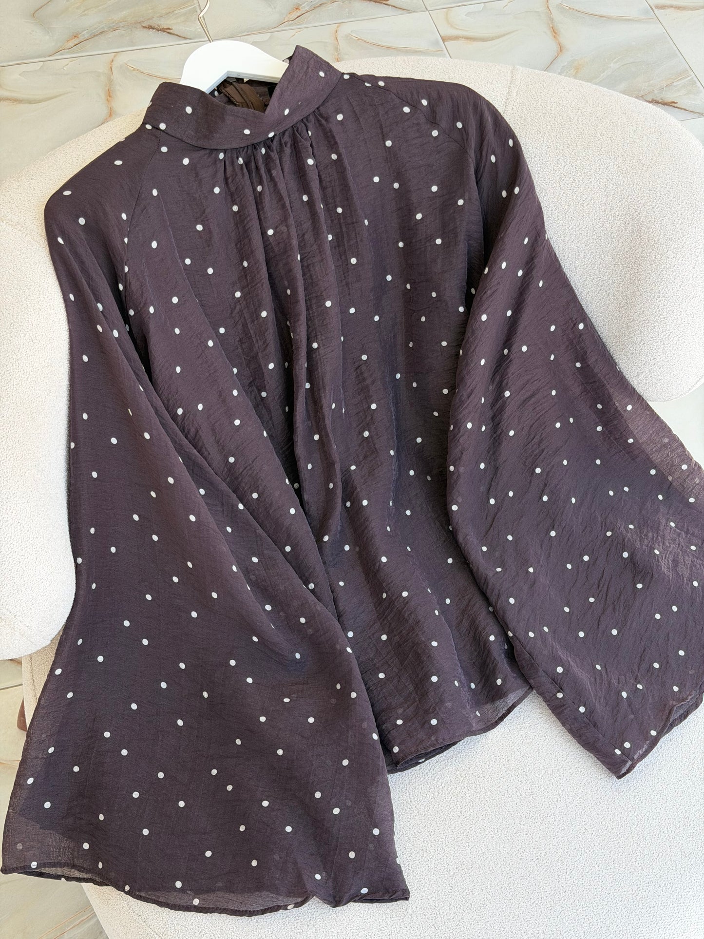 Trending polka dot blouse