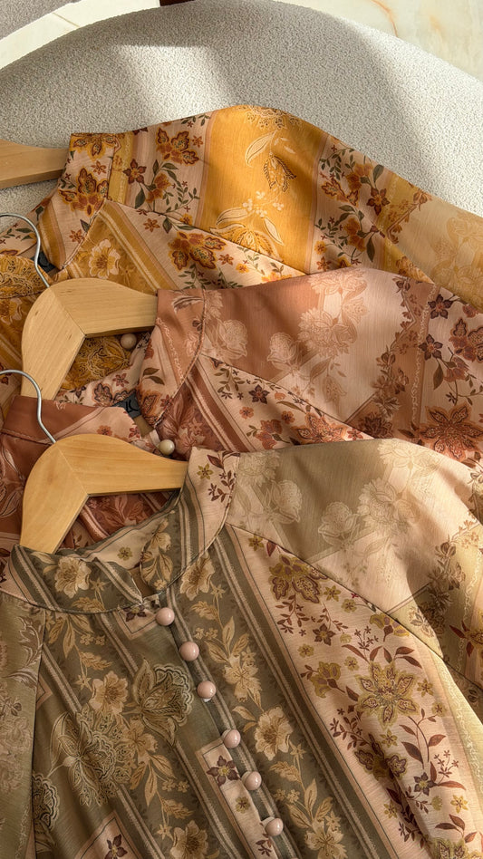 Vintage floral print dress