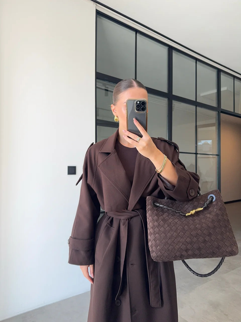 Efil oversized trench coat