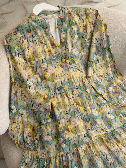 Summer dress (painted flowers)