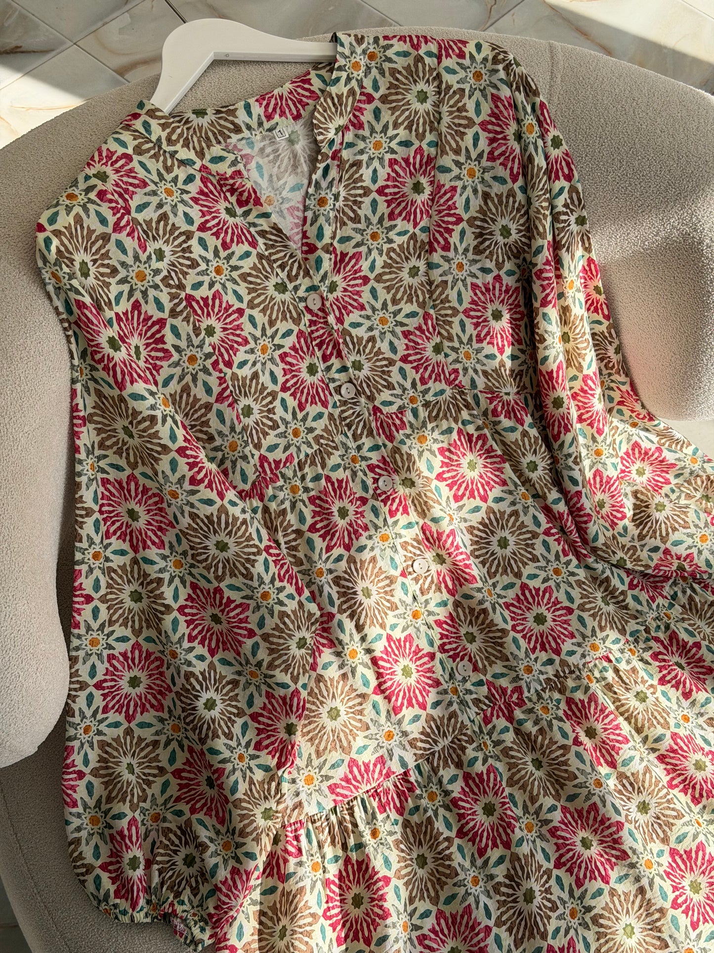Summer dress (floral mosaic)