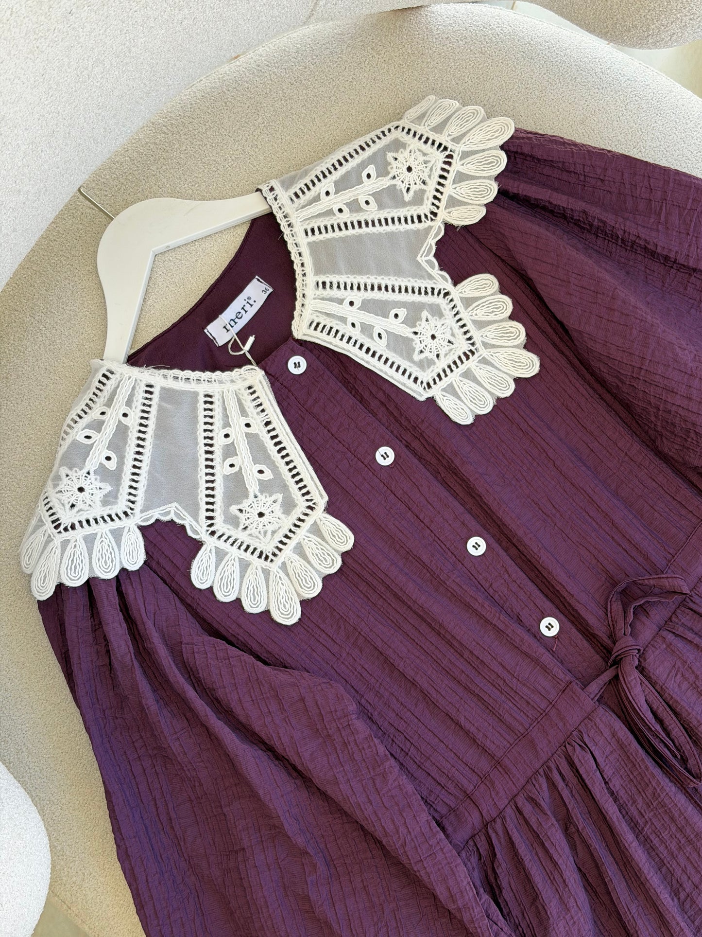 Vintage white collar dress