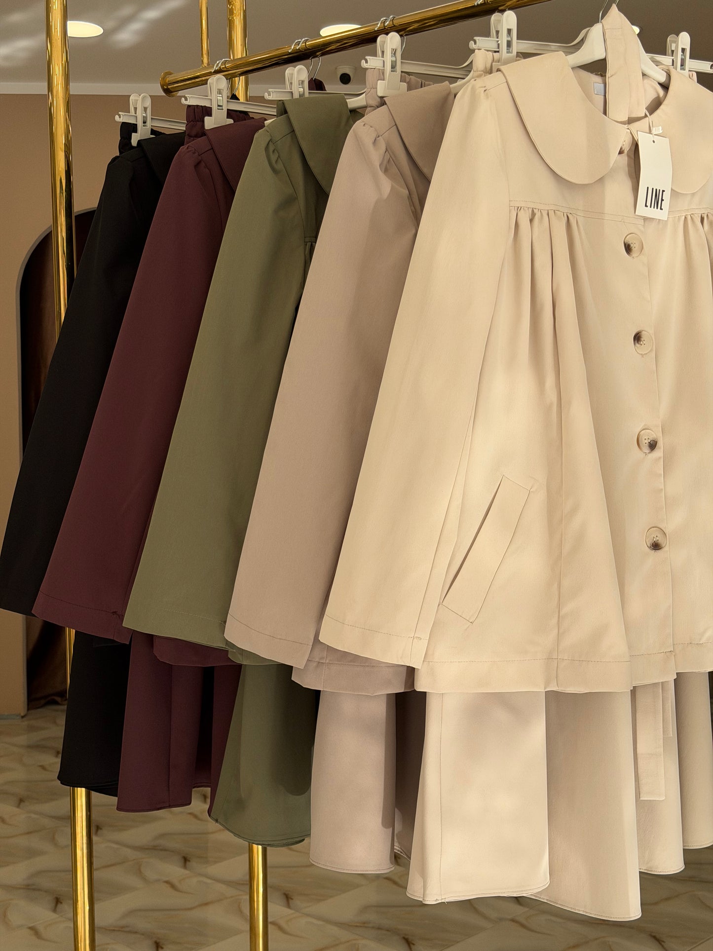 Oversized vintage style skirt set