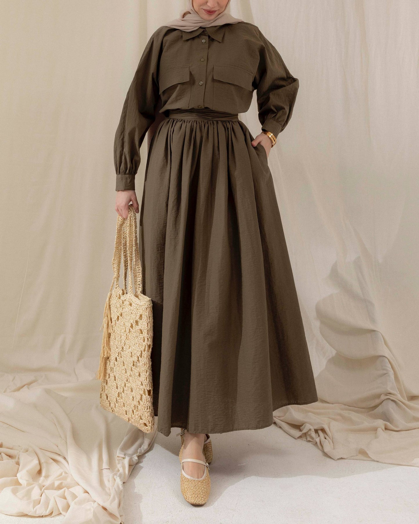 Meri elegant skirt set