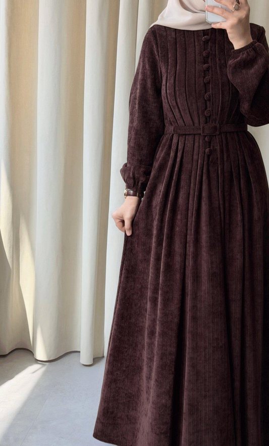 Velvet hijab dress
