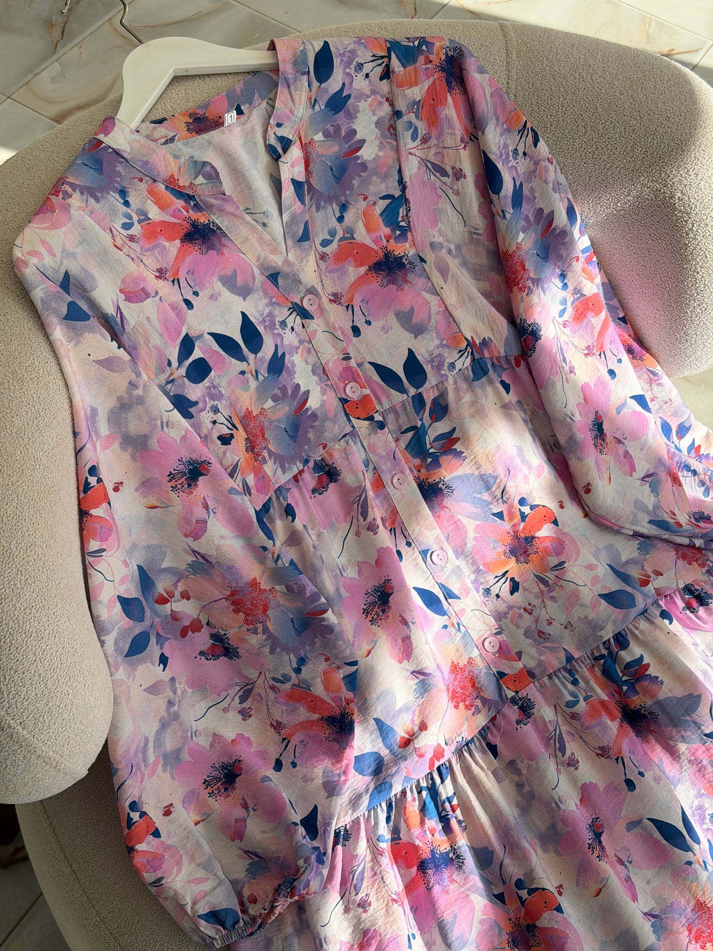 Summer dress (orange and purple)