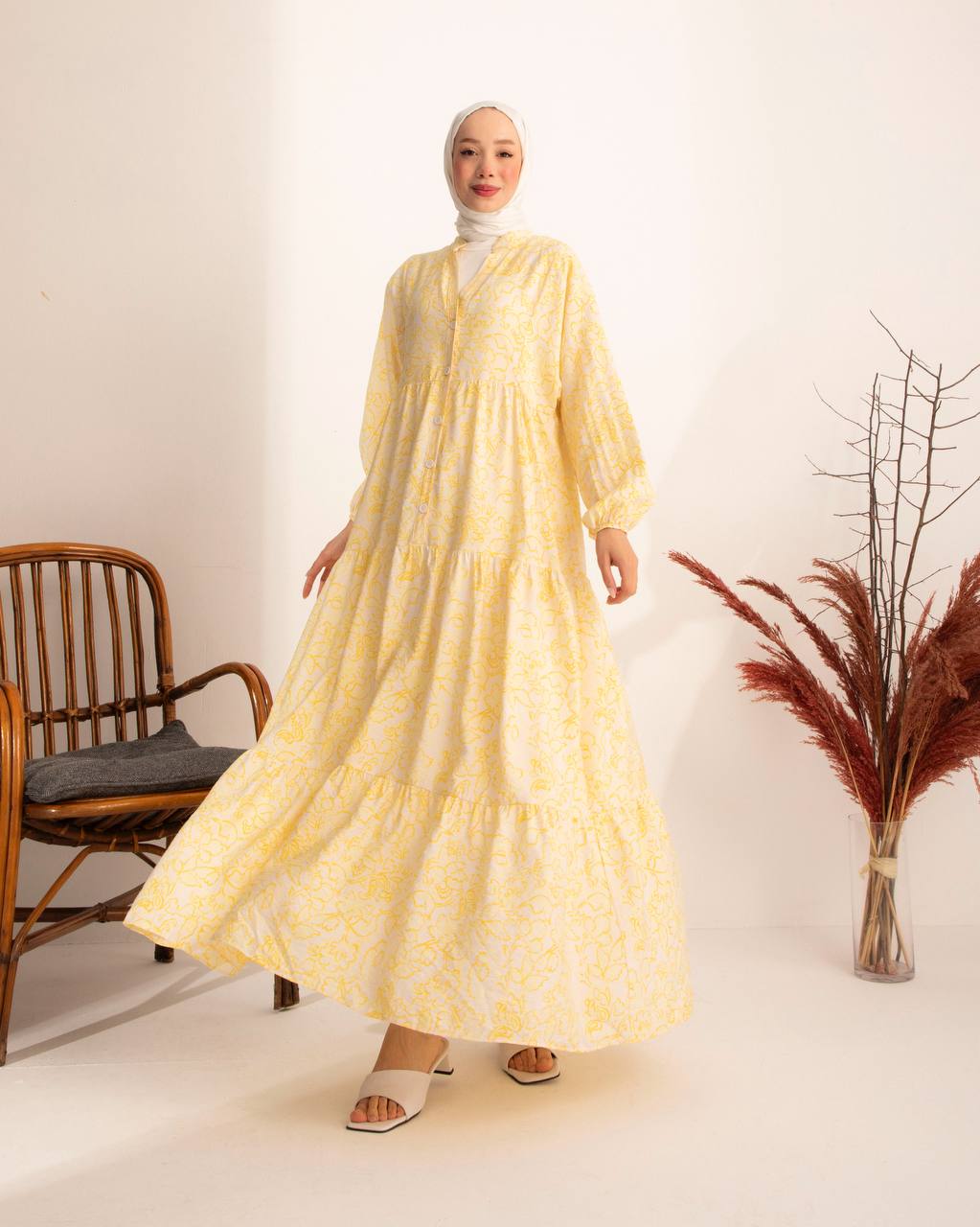 Summer dress (Pink/Yellow)