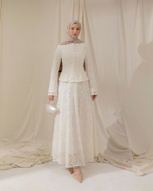 Vintage style lace skirt set