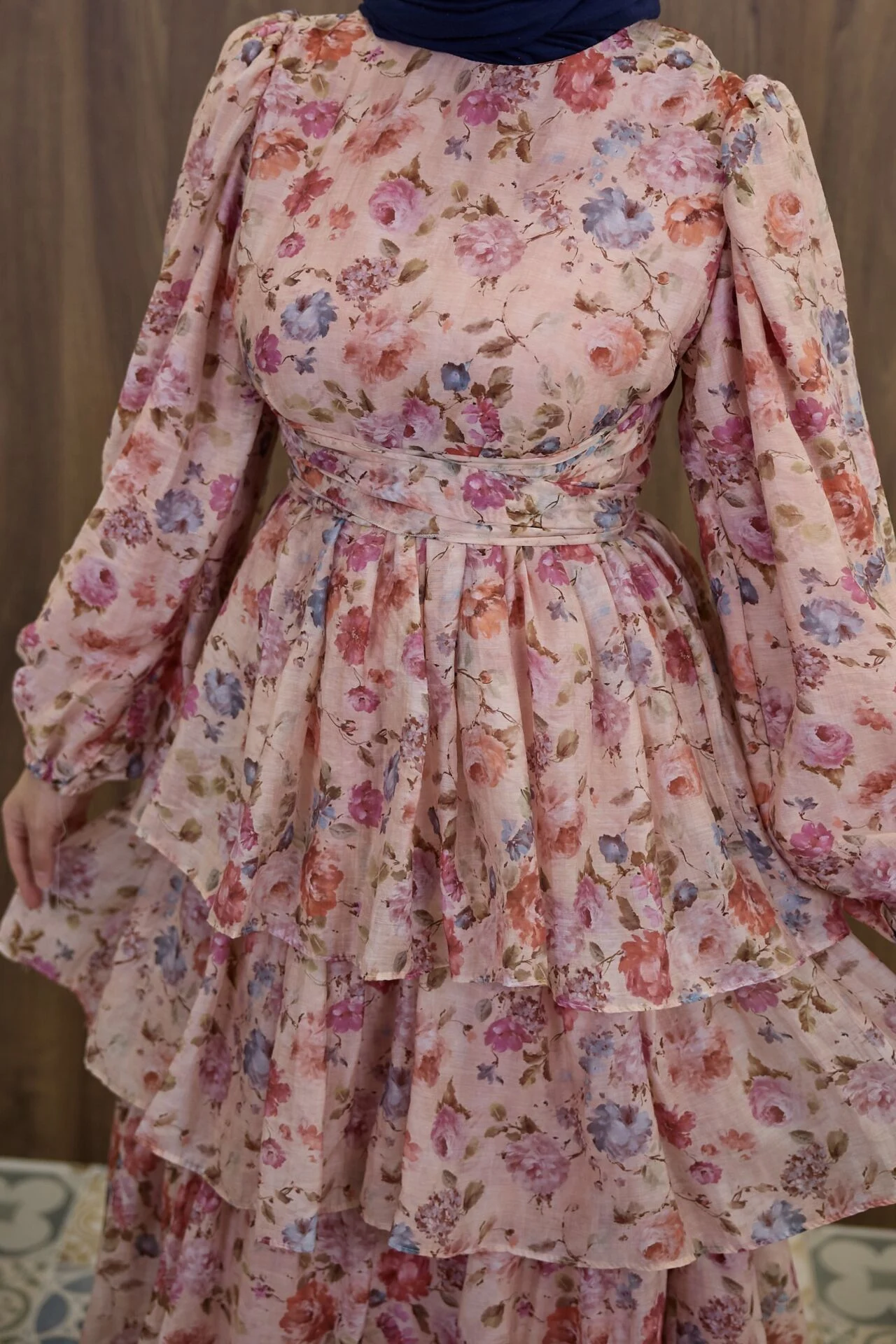 Vintage inspired tiered dress