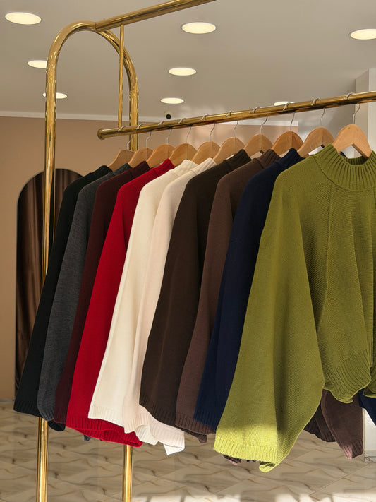 Basic wide sleeve sweater 1