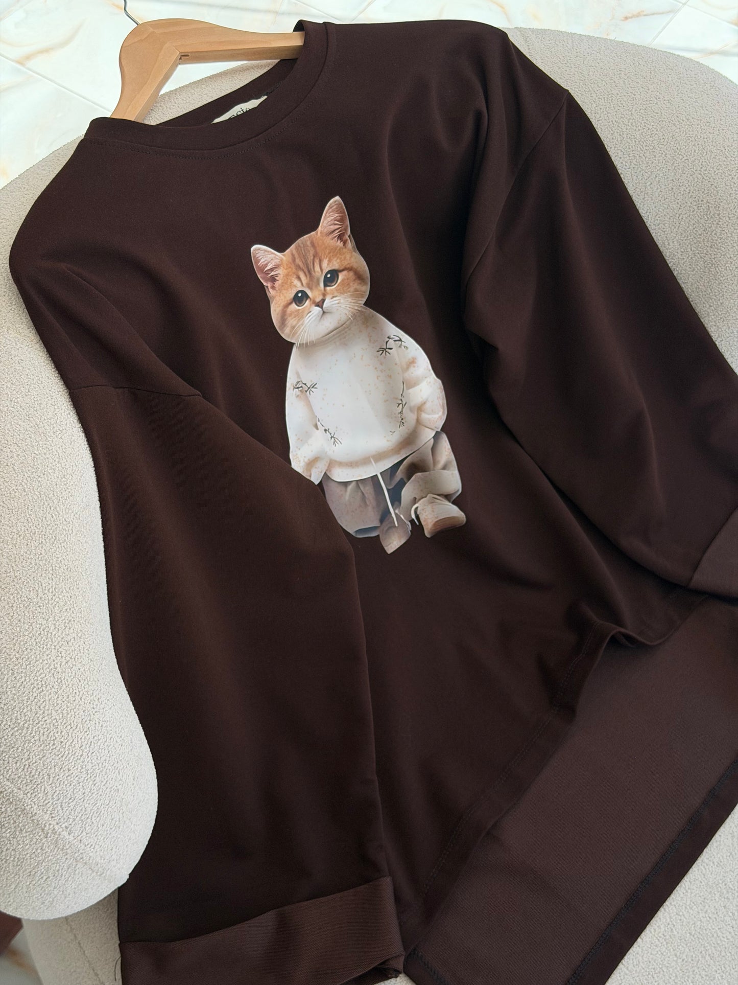 Cat lover sweat shirt
