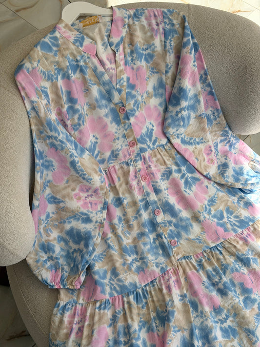 Summer dress (Watercolor bouquet)