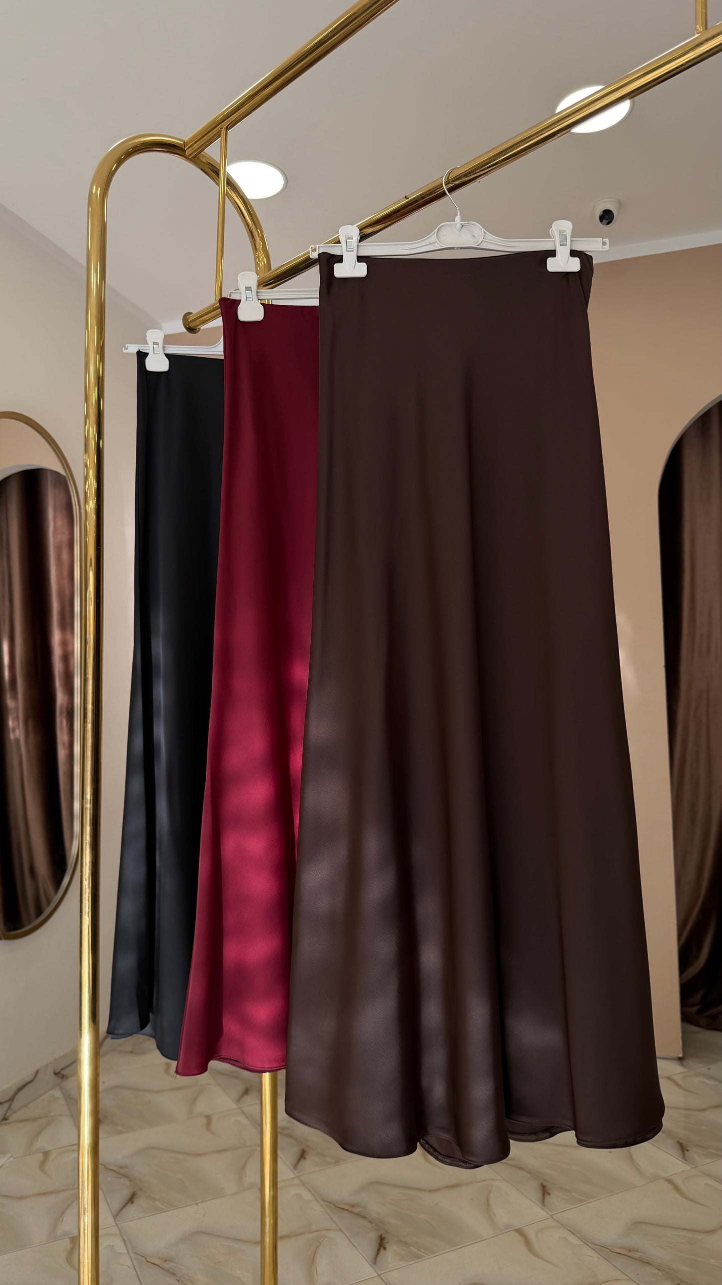 Maxi satin dress