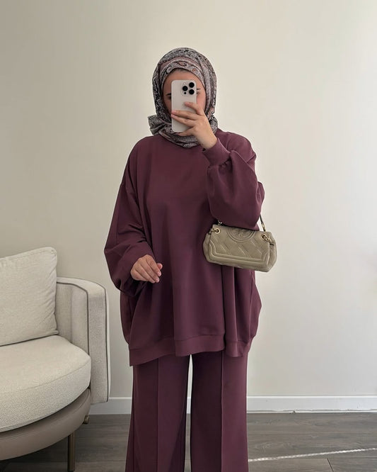 Ensemble pull oversize et pantalon