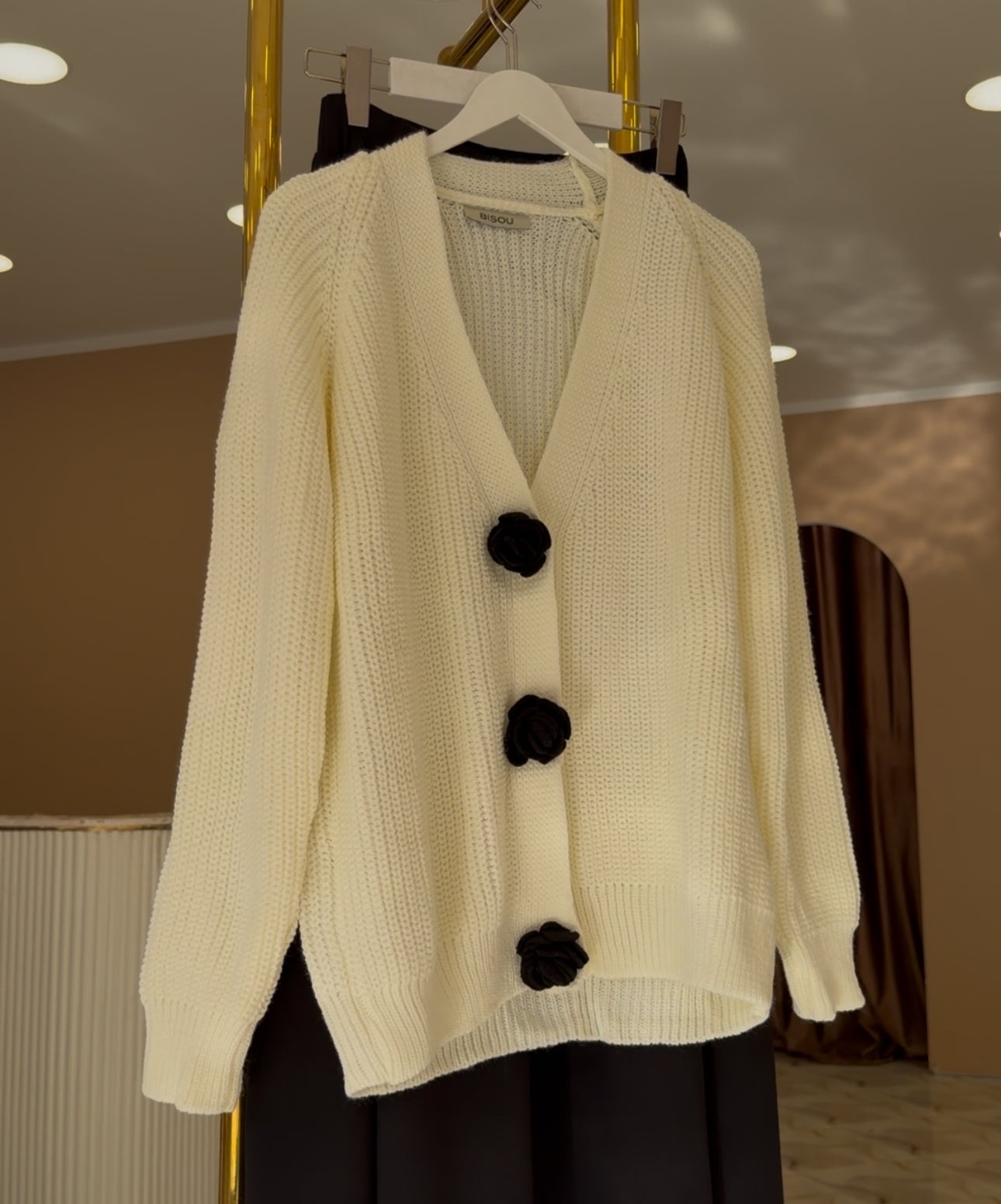 Roses detail cardigan