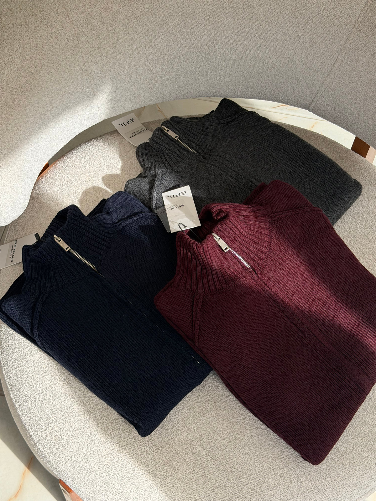 Double-Zipper Knit Cardigan